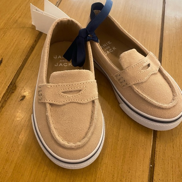 Janie & Jack Tan Penny Loafer Casual Shoes New Size 7 - Picture 1 of 10